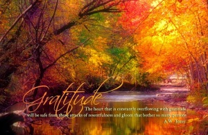 gratitude -quote in Fall setting