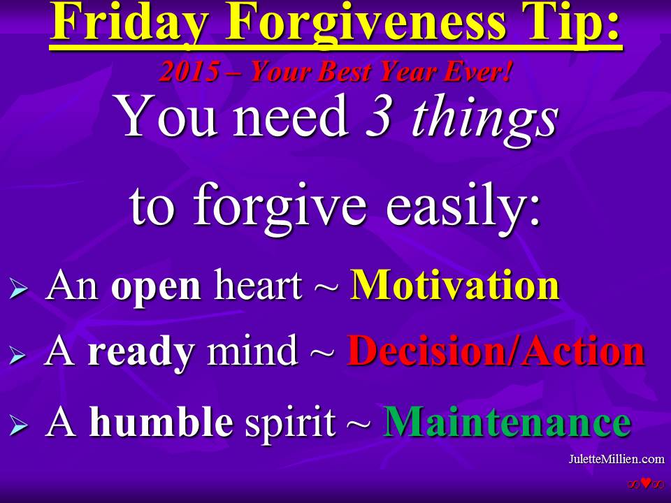 Forgiveness Tip Time – 3 Essentials to Forgive
