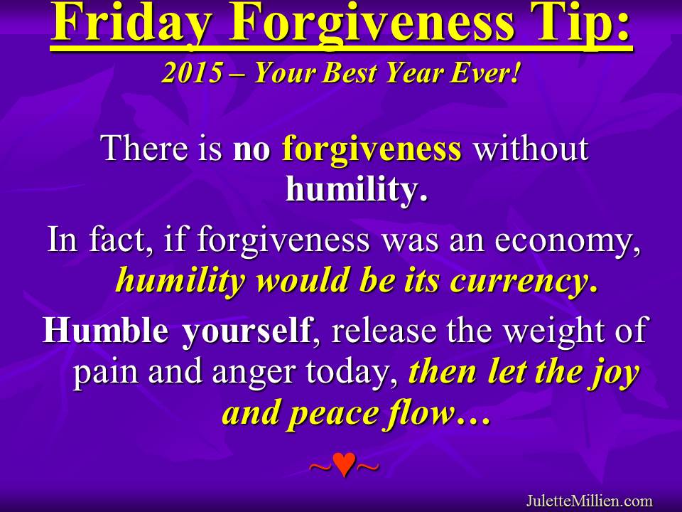 Forgiveness Tip Time – Humility