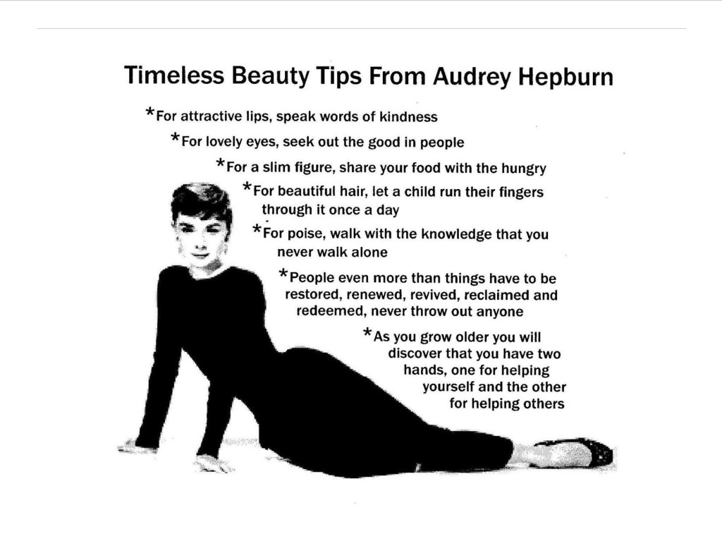 audrey Hepburn-timeless beauty tips