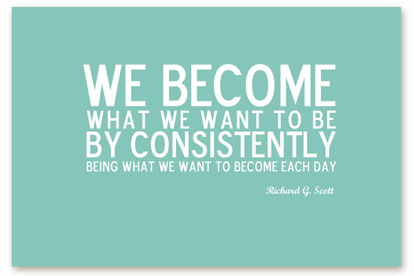 consistency and becoming
