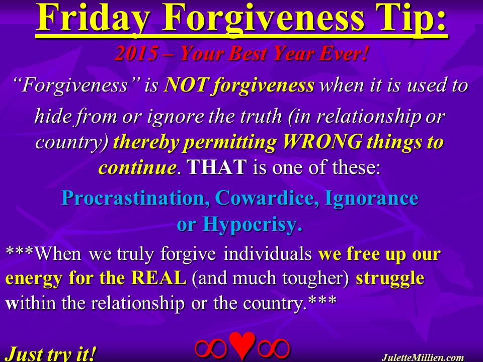 Forgiveness Tip Time – Activism & Forgiveness