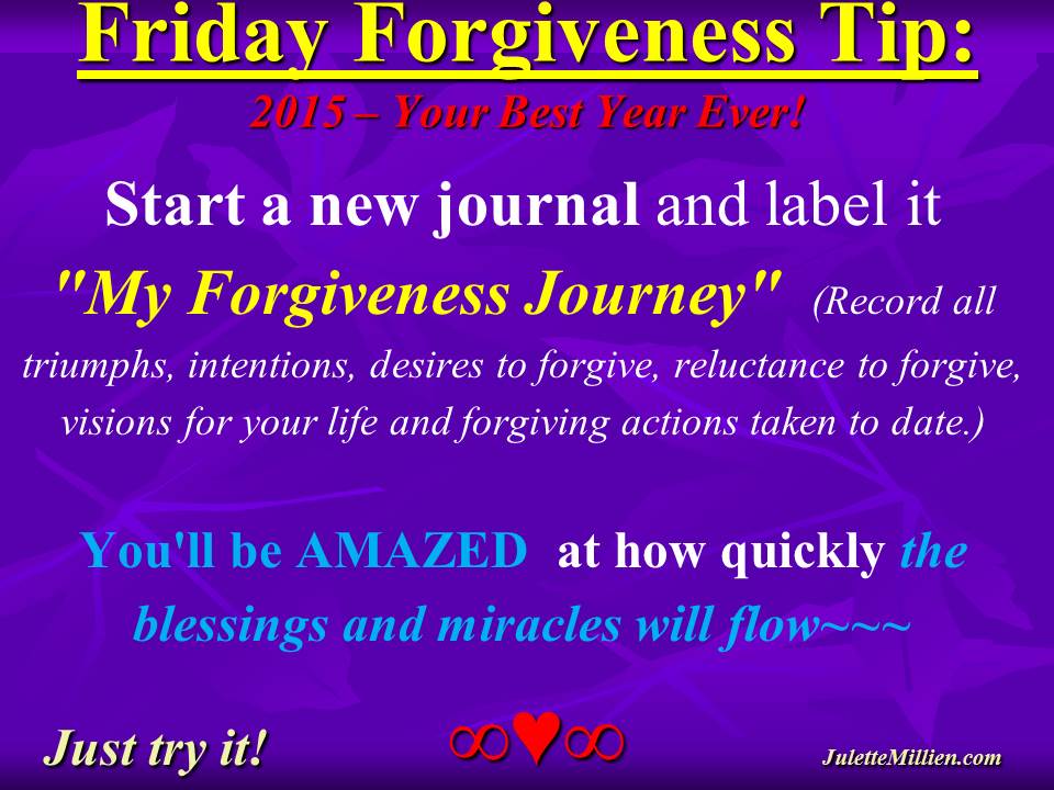Forgiveness Tip Time – “My Forgiveness Journey” Journal