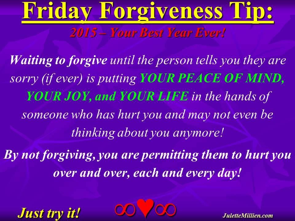 Forgiveness Tip Time – Waiting to Forgive